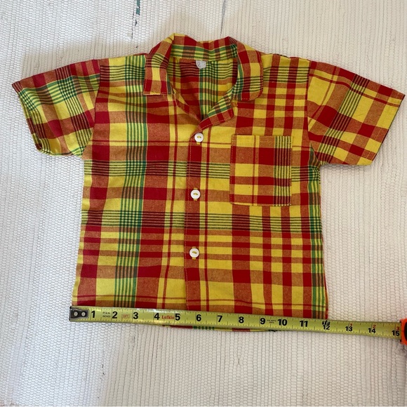 Beautiful textile button down toddler shirt - Picture 5 of 5